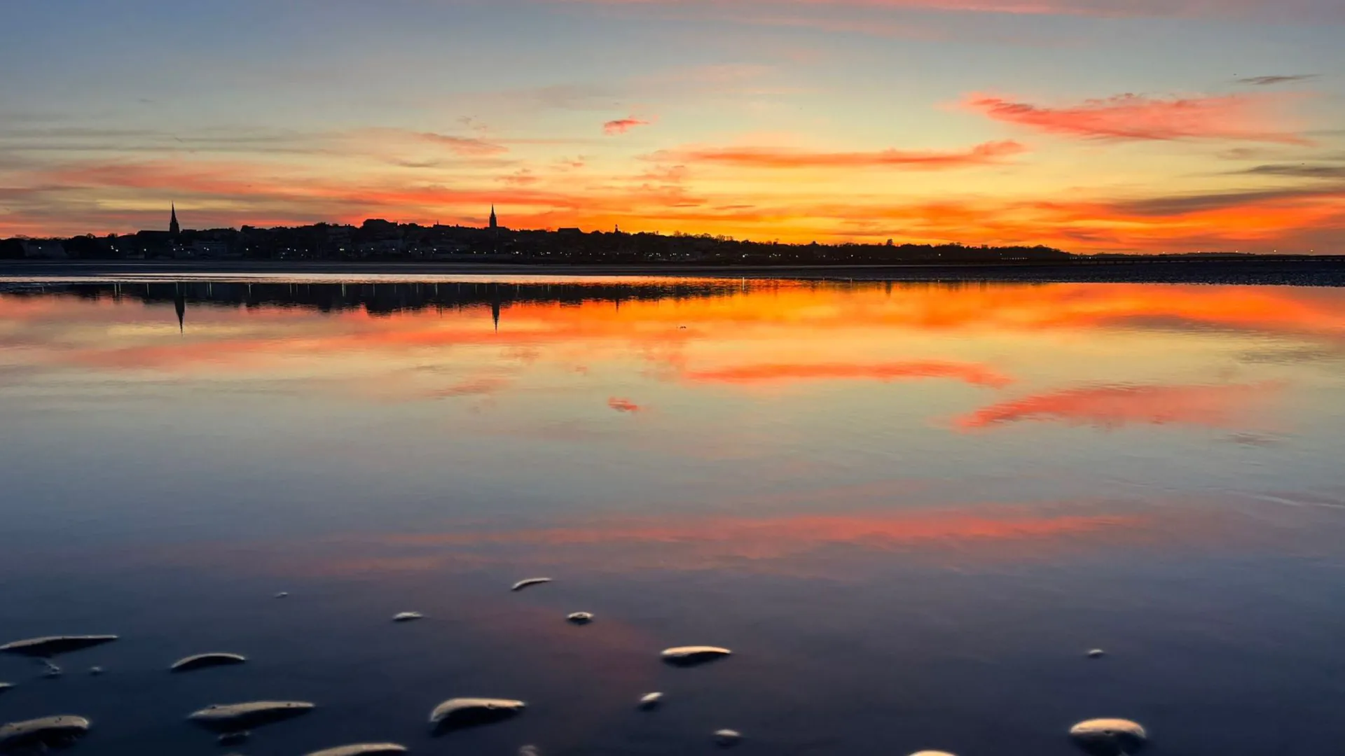 Sunset on Ryde Sands