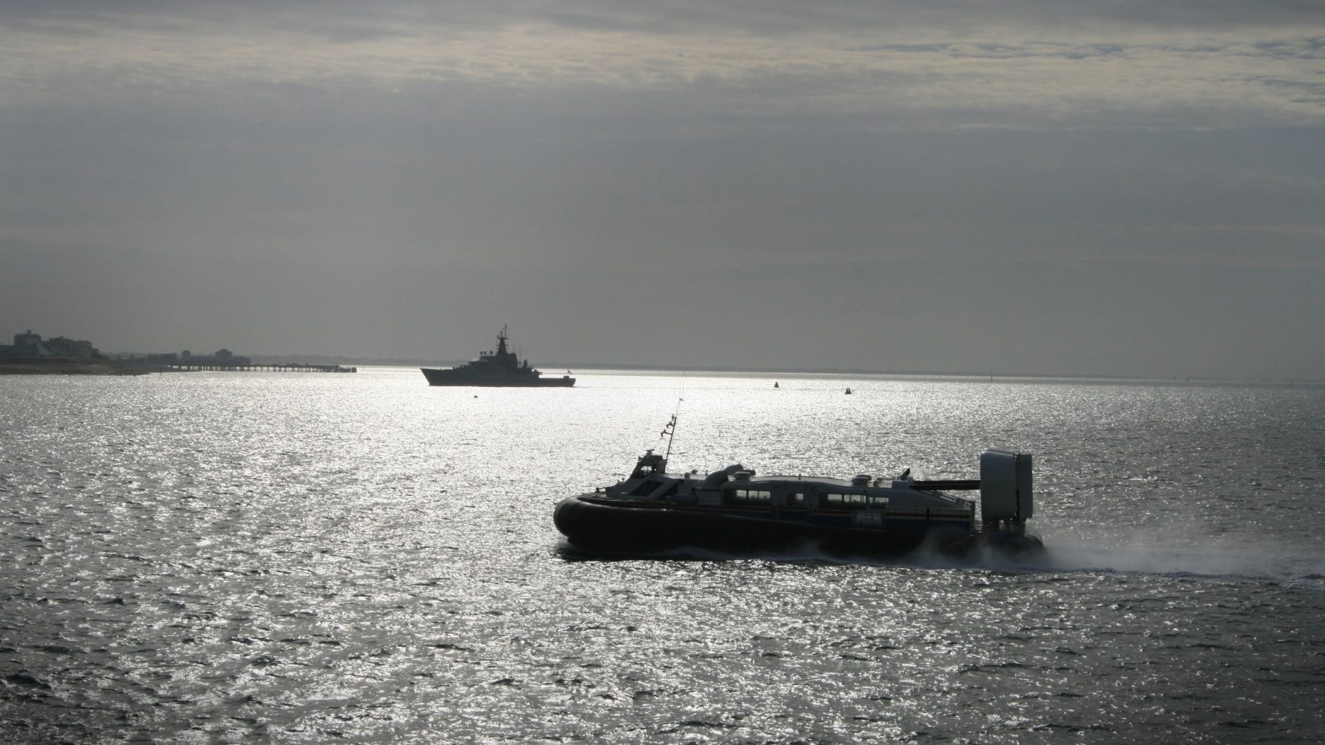 traveling to the Isle of Wight on the UK's last public service hover craft