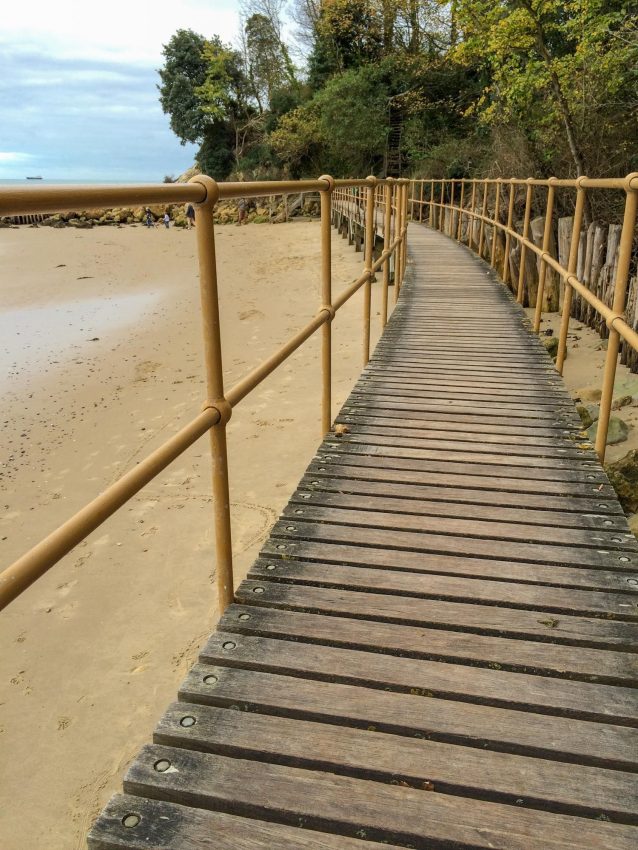 The bridge to Priory Bay