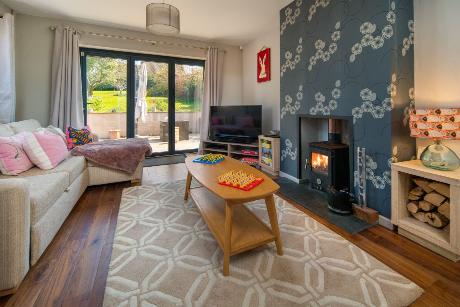 Sitting Room with Log burner