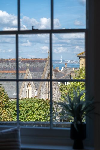 a view of the sea from the bedroom of a 5 bedroom home in Seaview